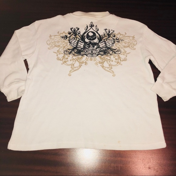🆑Seven Souls Boys’ White Graphic LS Thermal Shirt - Picture 2 of 4